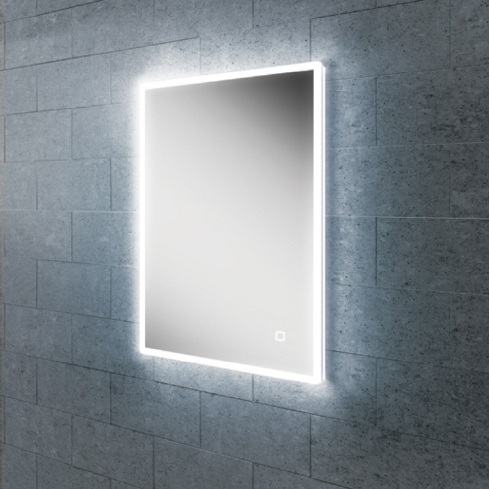 Close up product image of the HIB Vega 500mm Charging LED Bathroom Mirror